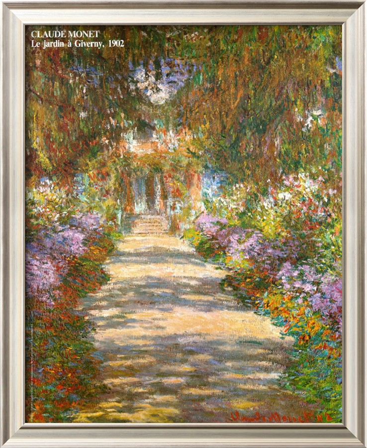 Garden In Giverny-Claude Monet Painting